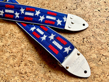 Load image into Gallery viewer, UNIQUE PIECE - Stars &amp; Stripes &quot;Tom&#39;s Vintage Straps&quot; guitar/bass strap
