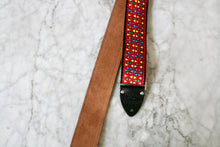 Load image into Gallery viewer, Red &#39;Monterey&#39; Guitar/Bass Hippie Strap
