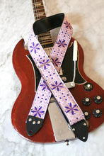 Load image into Gallery viewer, Lilac &#39;Dresden&#39; Guitar/Bass Hippie Strap
